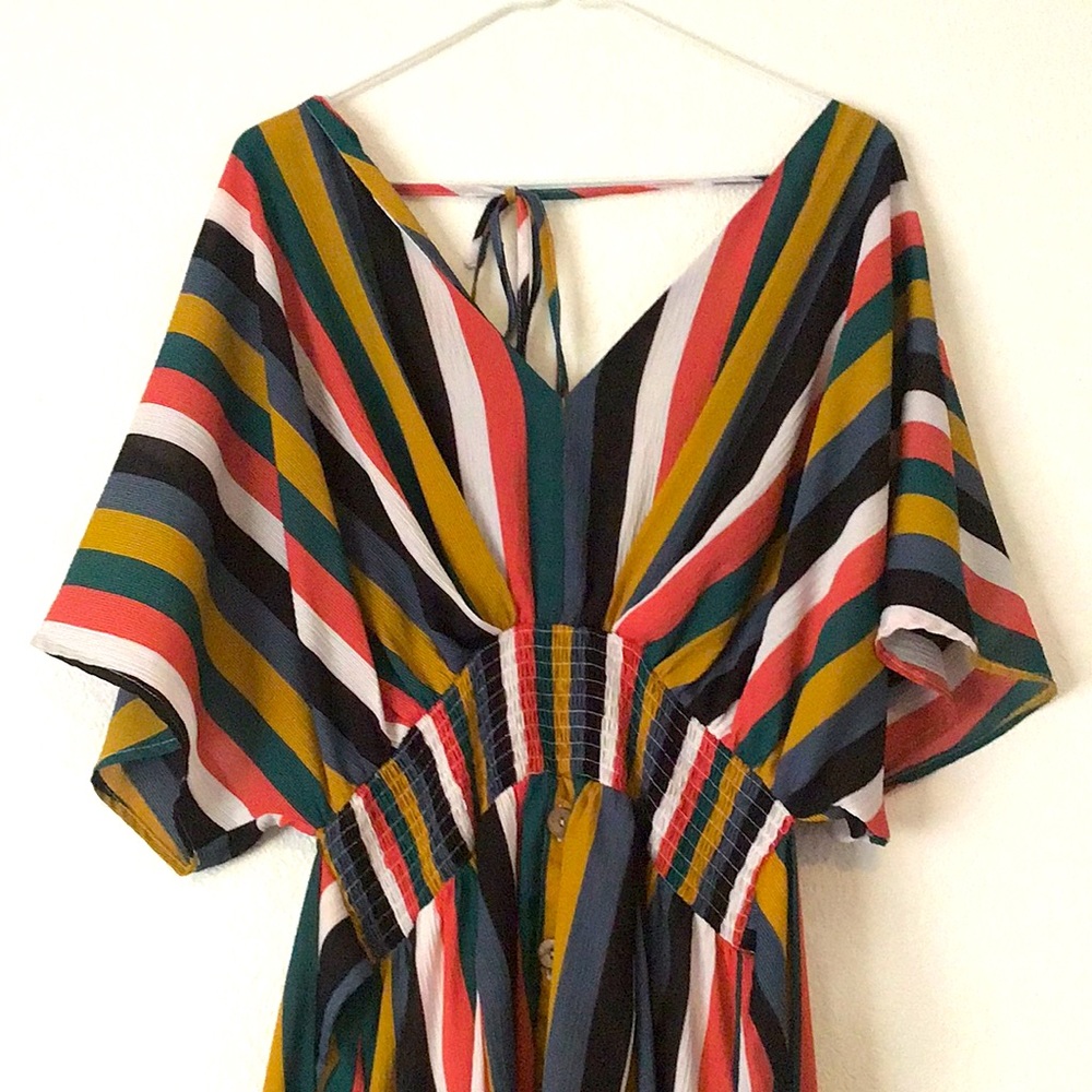 Striped maxi with buttons